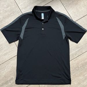 Pga Tour Airflux Golf Polo Shirt Men’s Size Medium Black